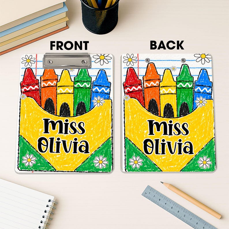 Personalized Teacher Gifts, Custom Acrylic Clipboard With Teacher Name, Back To School Teacher Appreciation Gift