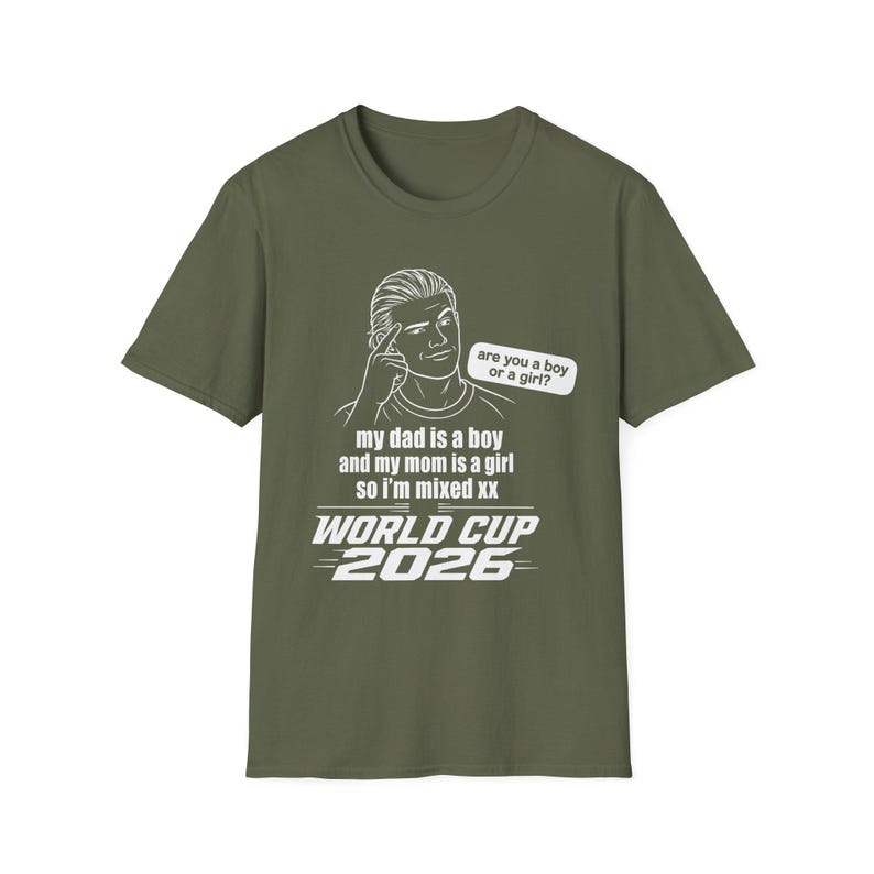 'Are You a Boy or a Girl?' Meme T-Shirt - World Soccer 2026