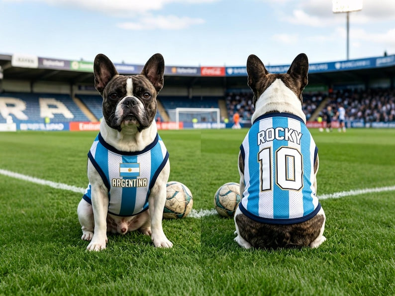 Personalized Ecuador Mesh Pet Soccer Jersey, Ecuador Name Number Puppy Sportswear