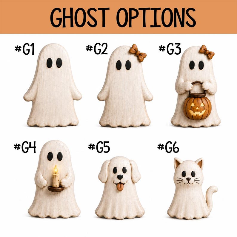 Custom Ghost Family Halloween Wooden Plaque, Rustic Fall Decor, Boo Crew Name Block, Halloween Gift