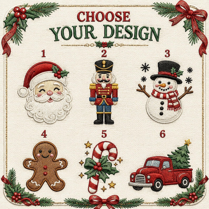 Personalized Christmas Tree Wreath Sash, Embroidered Holiday Decor, Christmas Front Door Decor