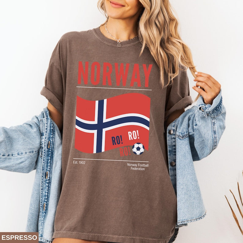 Norway Fan Shirt, Soccer Game Day T-Shirt, Men's and Women's Norway Team Tee