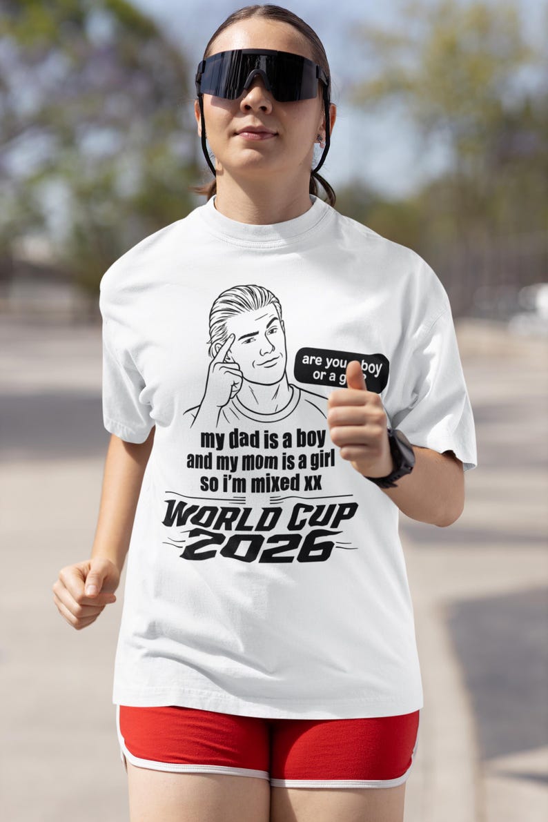 'Are You a Boy or a Girl?' Meme T-Shirt - World Soccer 2026