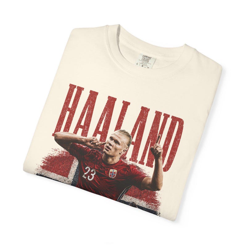 E.H Illustration T-shirt, Soccer Fan Tee, Norway Football Supporter