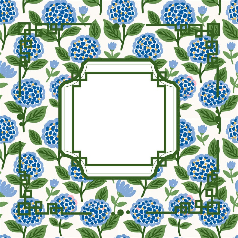 Botanical Mahjong Mat, Non-Slip Mahjong Playing Mat, American & Chinese Mahjong Table Accessory