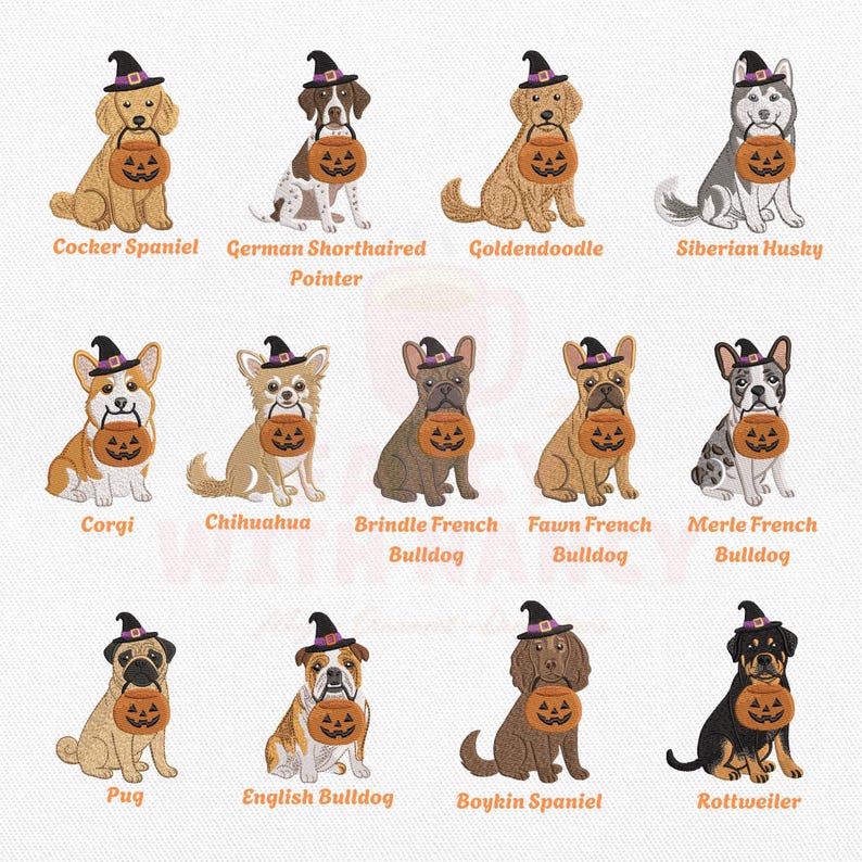Embroidered Custom Dog Pumpkin Halloween Gingham Ric Rac Sash, Initial Monogram Door Hanger, Spooky Season Gift