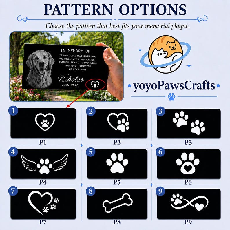 Custom Dog Memorial Stone, Personalized Sympathy Photo Gift, Engraved Granite Grave Marker, Pet Loss Gift