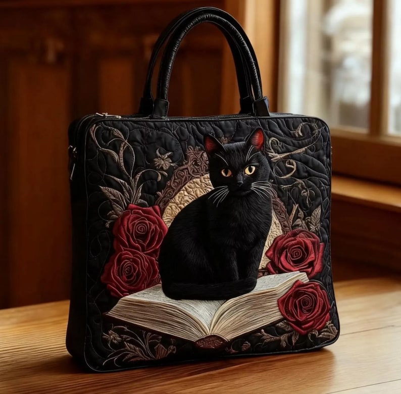 Black Cat Kitten Ragdoll Tote Bag, Intuition, Joy & Comfort