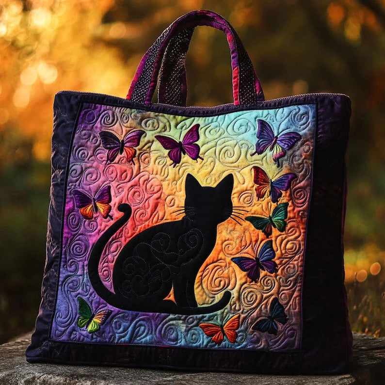 Black Cat Kitten Ragdoll Tote Bag, Intuition, Joy & Comfort