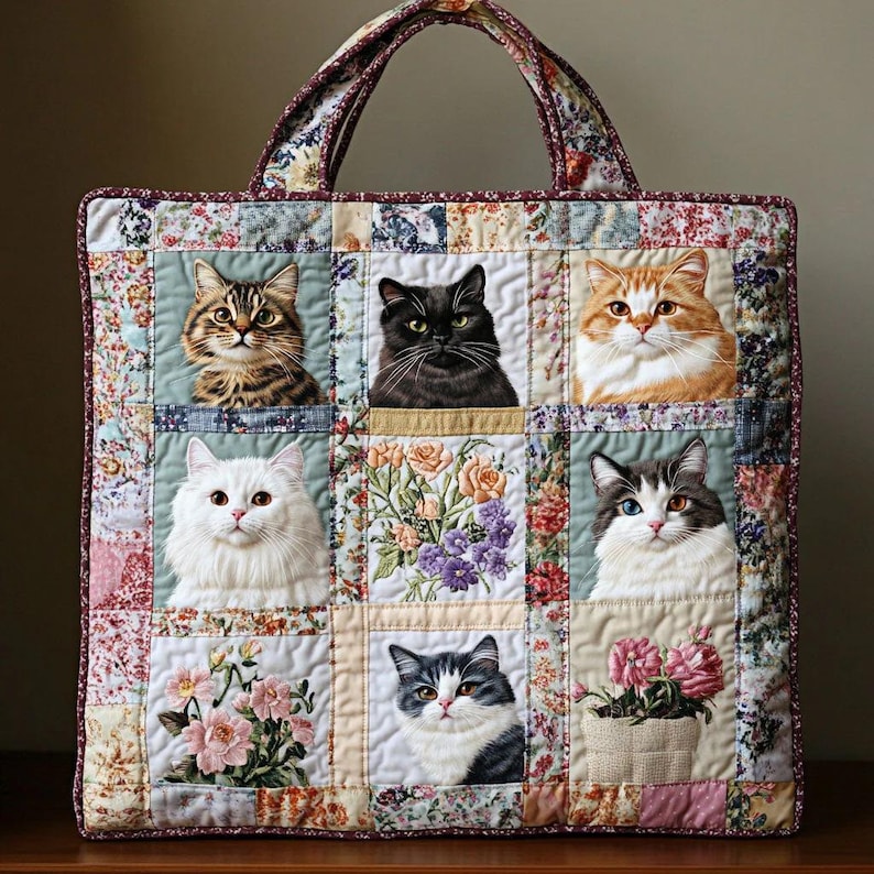 Black Cat Kitten Ragdoll Tote Bag, Intuition, Joy & Comfort