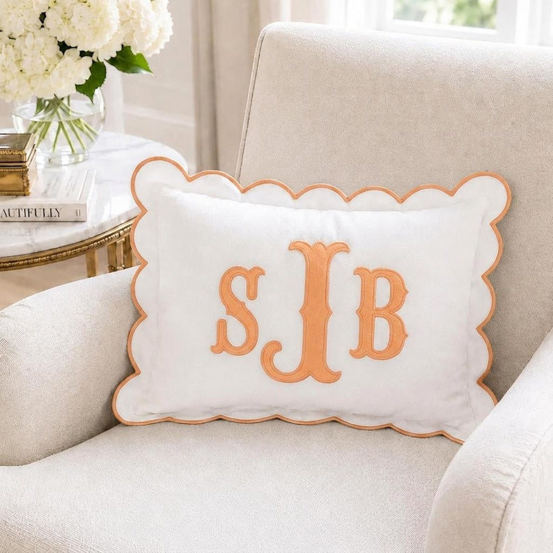 Personalized Monogram Pillow Cover, Custom Embroidered Name Pillow, Nursery Decor Cushion, Baby Room Pillow