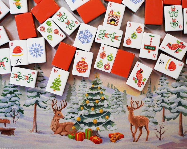 Terrific Tidings Mahjong Mat Christmas 2026