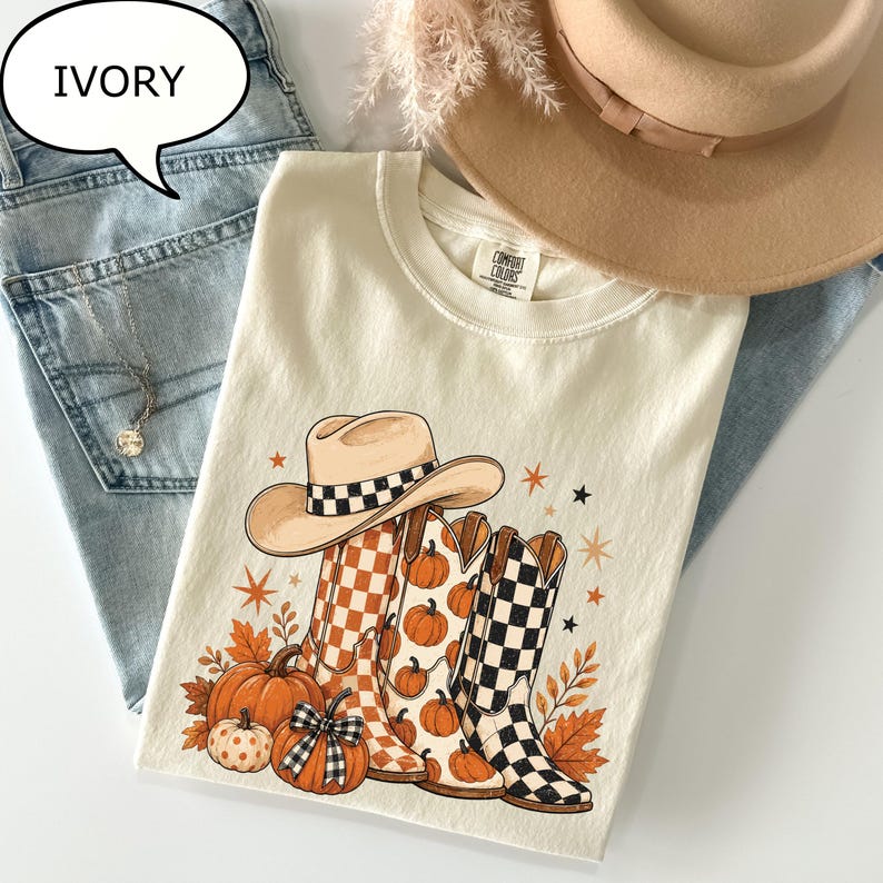 Comfort Colors® Autumn Boots T-Shirt, Western Fall Shirt, Country Woman Shirt