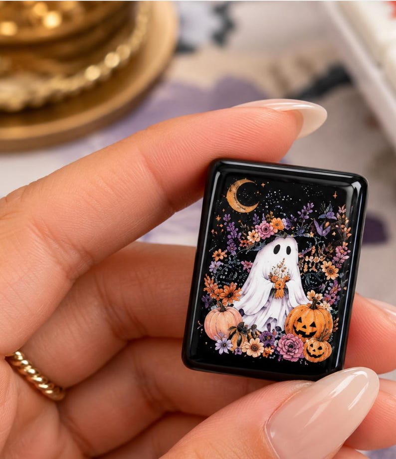 Halloween Mahjong Tiles, Spooky Cute Mahjong Set, Ghost Pumpkin Witch American Mahjong Tiles