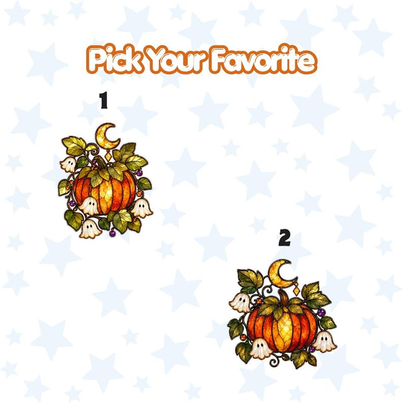 Personalized Halloween Pumpkin & Lily Ghost Faux Stained Glass Suncatcher, Custom Name Acrylic Window Hanging