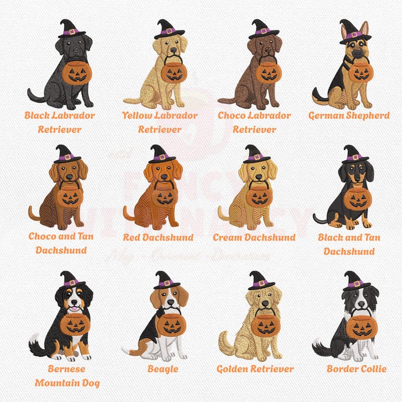 Embroidered Custom Dog Pumpkin Halloween Gingham Ric Rac Sash, Initial Monogram Door Hanger, Spooky Season Gift