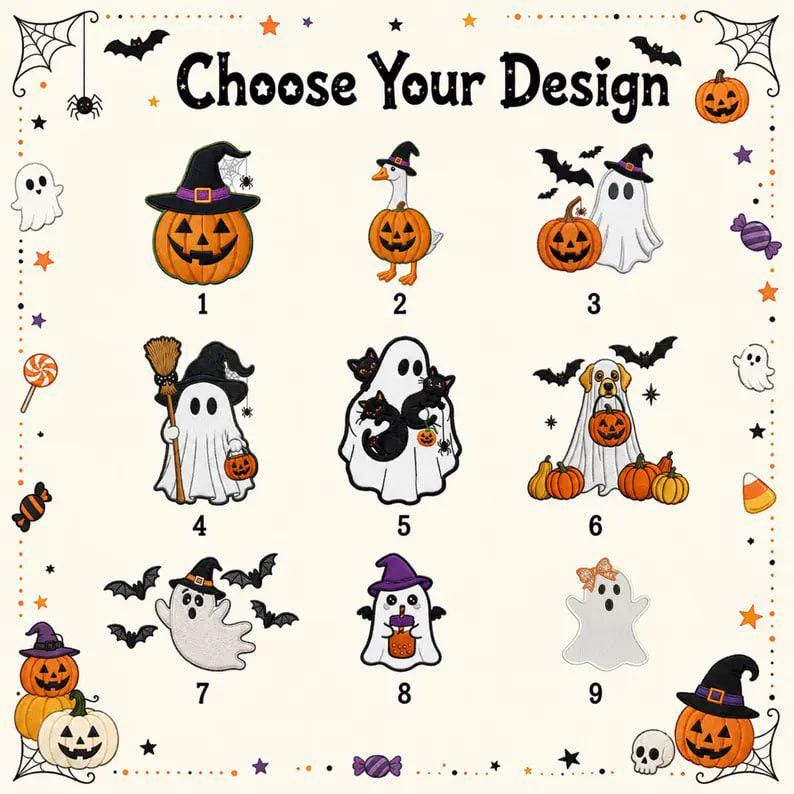 Personalized Halloween Tree Wreath Sash, Custom Name Embroidered Holiday Decor, Stripe Front Door Ric Rac Bow