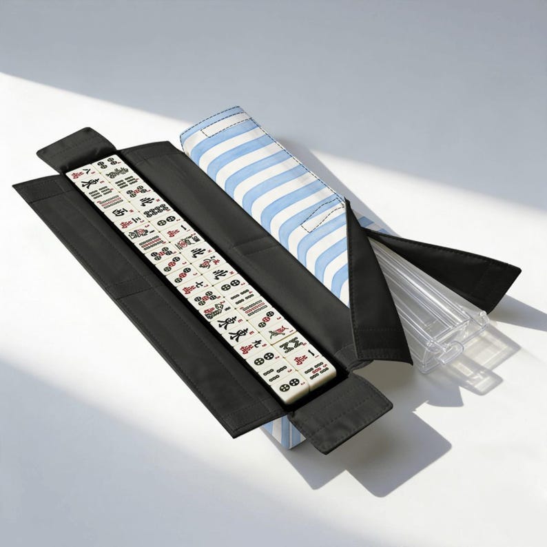 Mahjong Bag Set Personalized, Custom Mahj Storage Tote, Mahjong Tile Bag, Rack Pusher Case