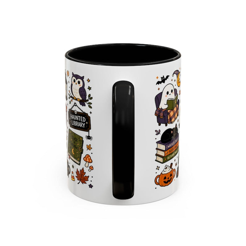 Cozy Book Club Halloween Mug, Bookish Halloween Coffee Cup, Reader Gift Mug, Just One More Chapter Mug