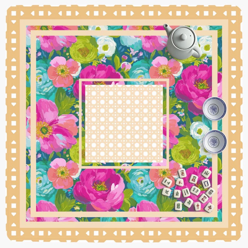 Mahjong Mats Gifts Mahjong Acessories Mahjong Game Night Mahjong Bag Game Mat Table Mat