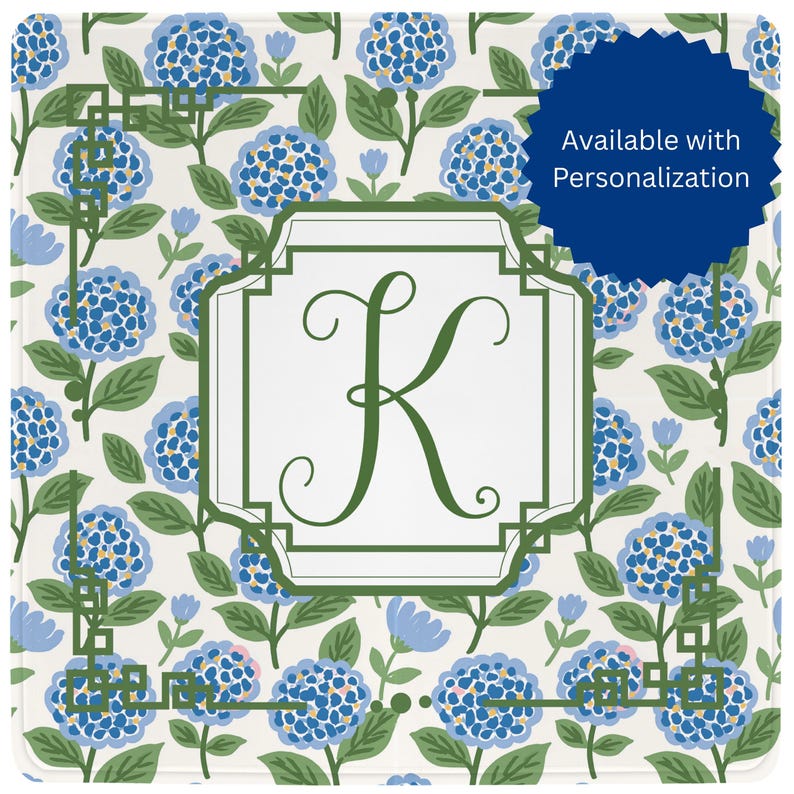 Botanical Mahjong Mat, Non-Slip Mahjong Playing Mat, American & Chinese Mahjong Table Accessory