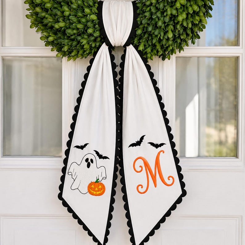 All Season Wreath Sash Bundle, Holiday & Everyday Door Decor, Custom Wreath Sashes, Birthday 4th July Xmas Halloween Sash