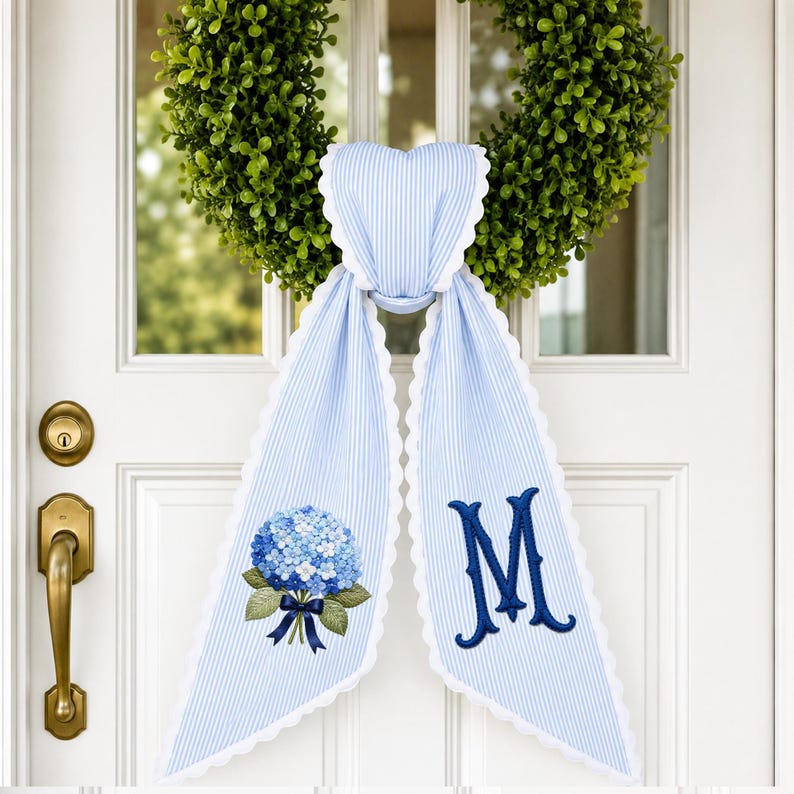 All Season Wreath Sash Bundle, Holiday & Everyday Door Decor, Custom Wreath Sashes, Birthday 4th July Xmas Halloween Sash