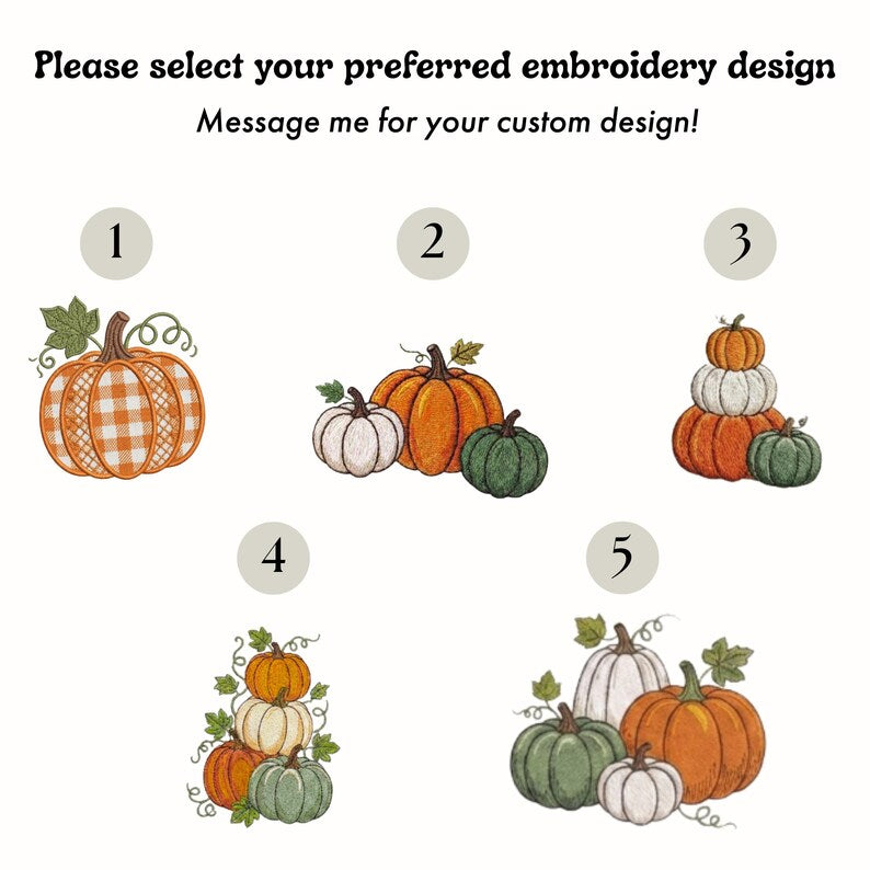 Embroidered Pumpkin Gingham Wreath Sash, Monogrammed Fall Porch Decor