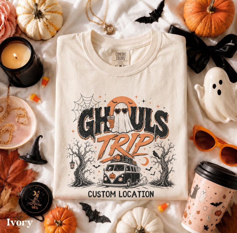 Halloween Girls Trip Shirt Custom, Matching Halloween Shirts Women, Girls Trip Tshirts, Salem Tees, Halloween Comfort Colors