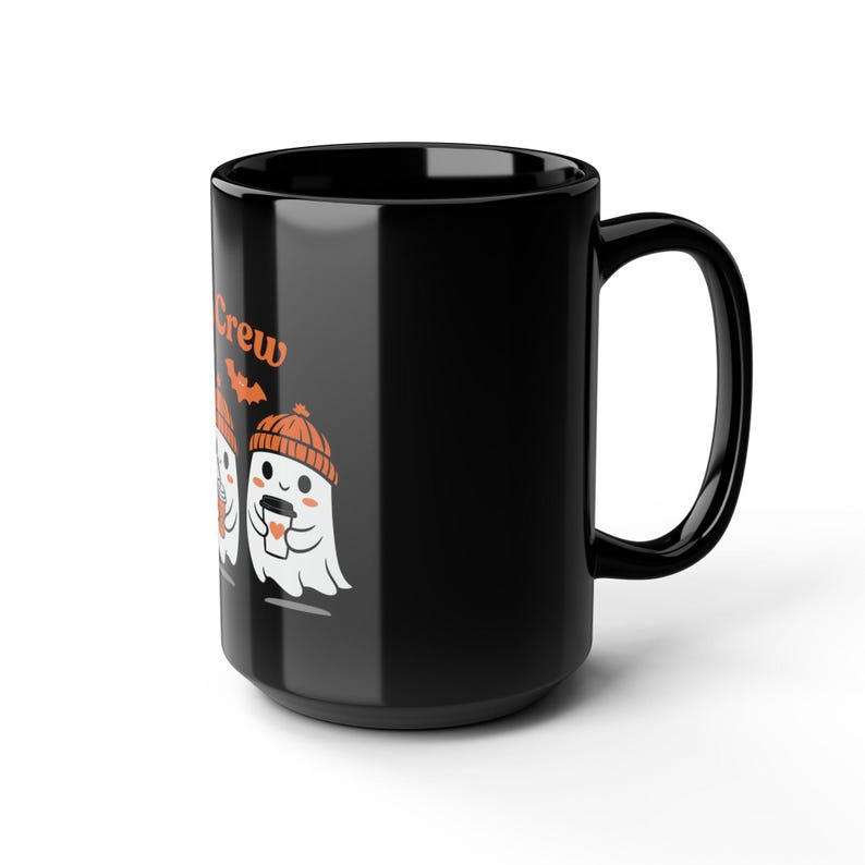 Boo Crew Ghost Mug, Cozy Halloween Coffee Cup