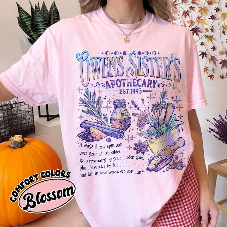 Magic Practical Apothecary Comfort Colors Shirt, Witchy Halloween Tshirt, Midnight Margaritas Spooky Gift, Cute Fall Tee