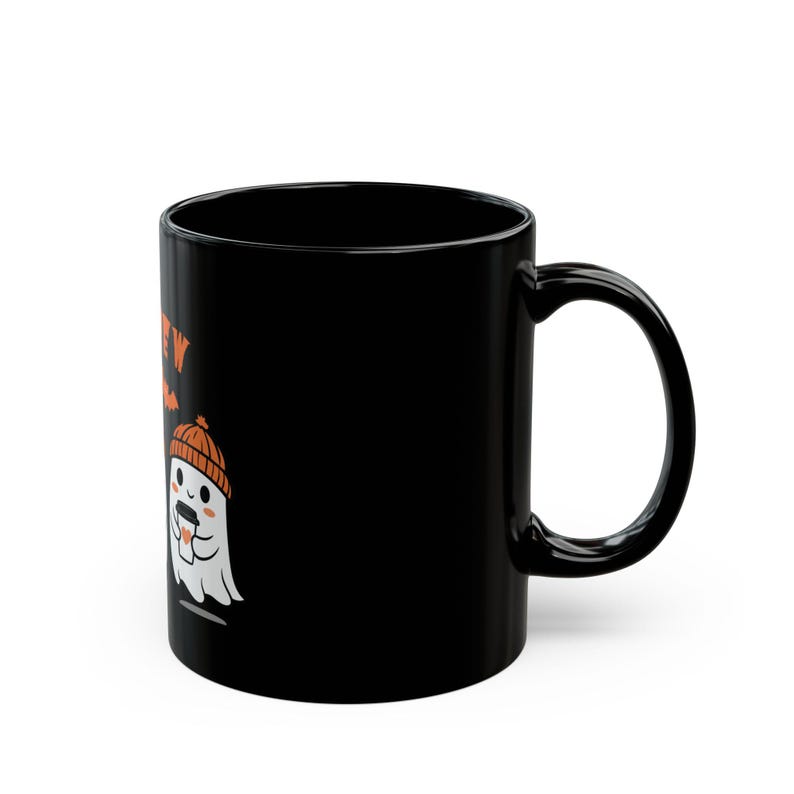 Boo Crew Ghost Mug, Cozy Halloween Coffee Cup