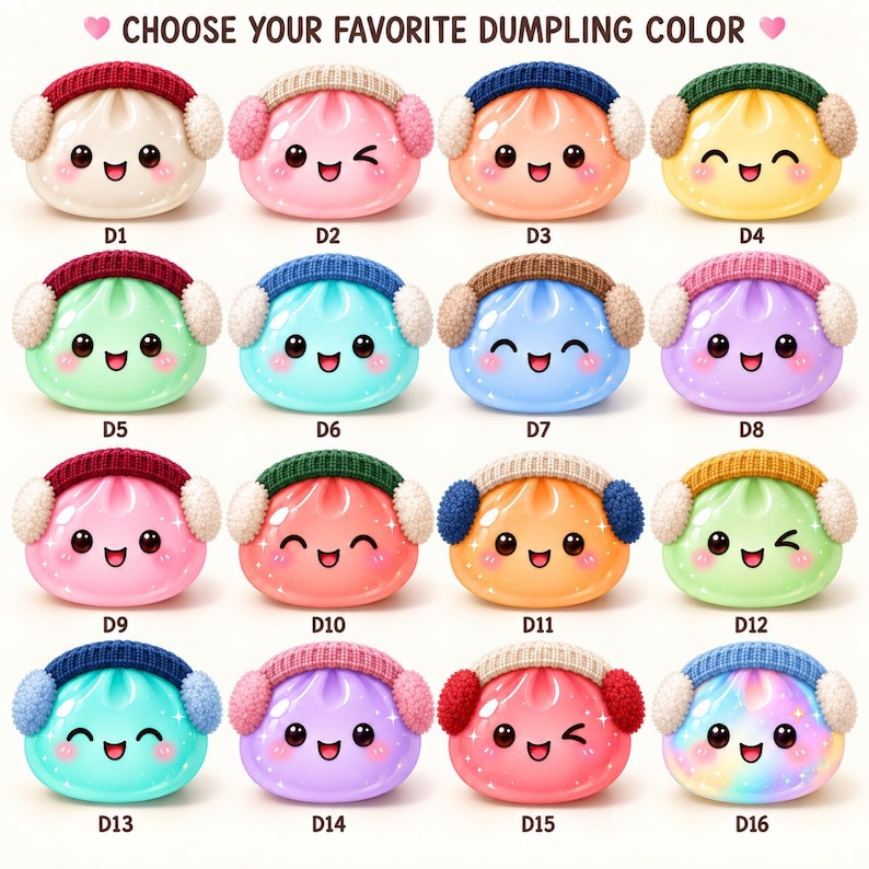 Personalized Dumpling Family Ornament, Custom Name Glittter Dumpling Ornament, Squishy Ornament