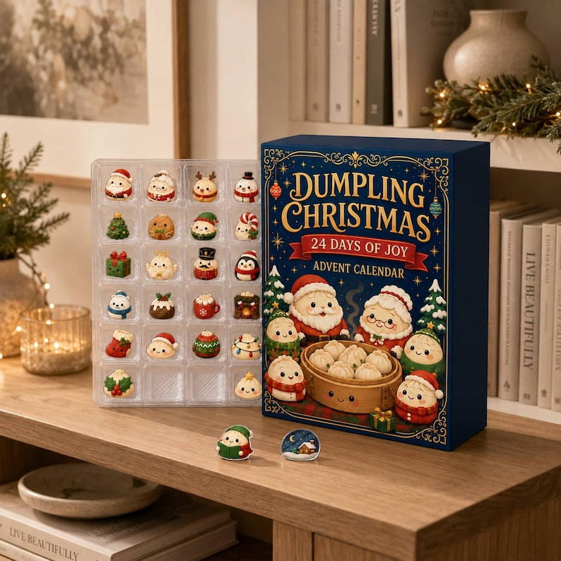 Dumpling Christmas Advent Calendar, 24-Day Blind Box Charms