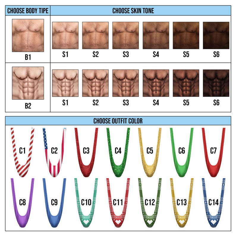 Customizable Funny Christmas Mankini Sweater, Ugly Holiday Party Outfit