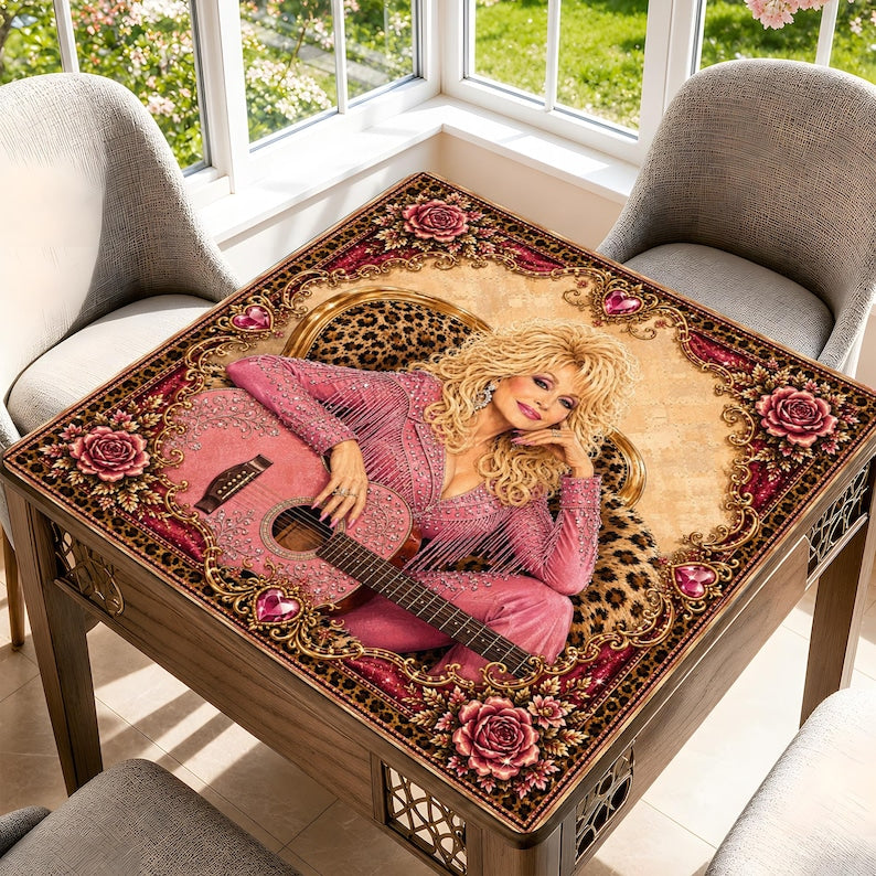 D.P Mahjong Game Mat, Country Music Themed Game Night, Unique Gift For Fans, Party Fun
