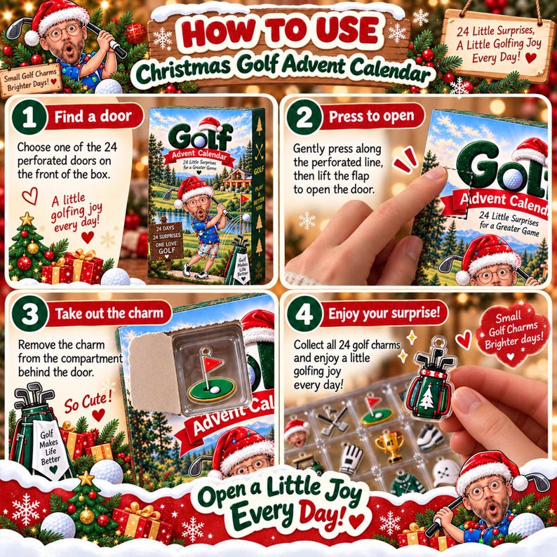 Grilling Advent Calendar 2026, 24 Piece BBQ Lover Countdown Gift, Pitmaster Holiday Decor