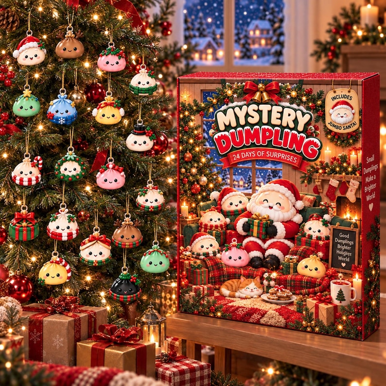 Custom Mystery Dumpling Advent Calendar, 24 Days of Surprises 2026