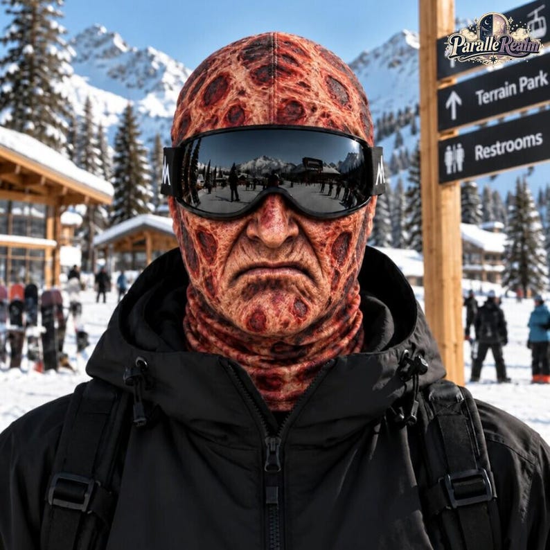 Horror Face Ski Mask, Scary Characters Ski Mask, Halloween Full Face Cover, Creepy Winter Ski Mask, Snowboard Costume Mask