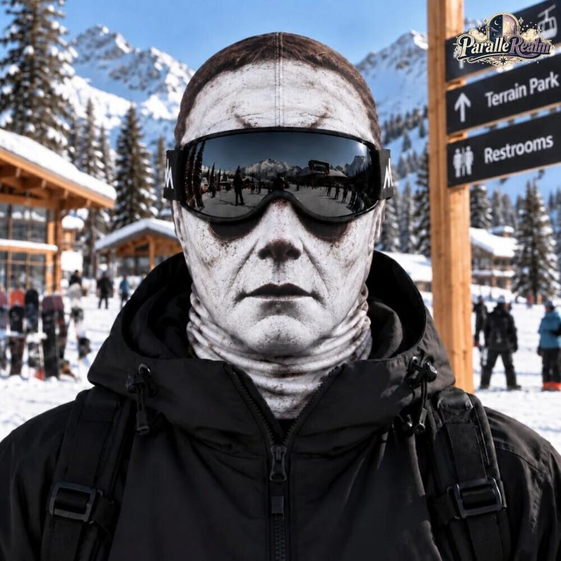 Horror Face Ski Mask, Scary Characters Ski Mask, Halloween Full Face Cover, Creepy Winter Ski Mask, Snowboard Costume Mask