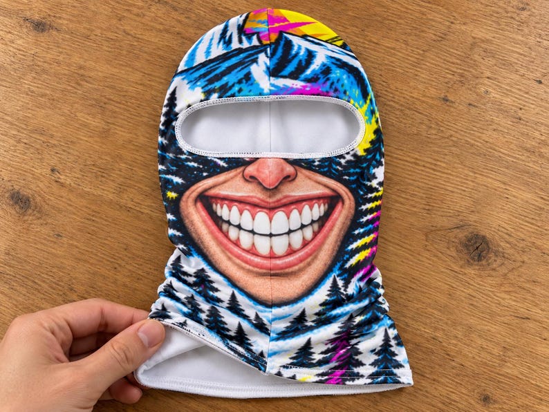 Balaclava Ski Funny, Novelty Winter Face Mask, Snowboard Hood, Gift for Friends