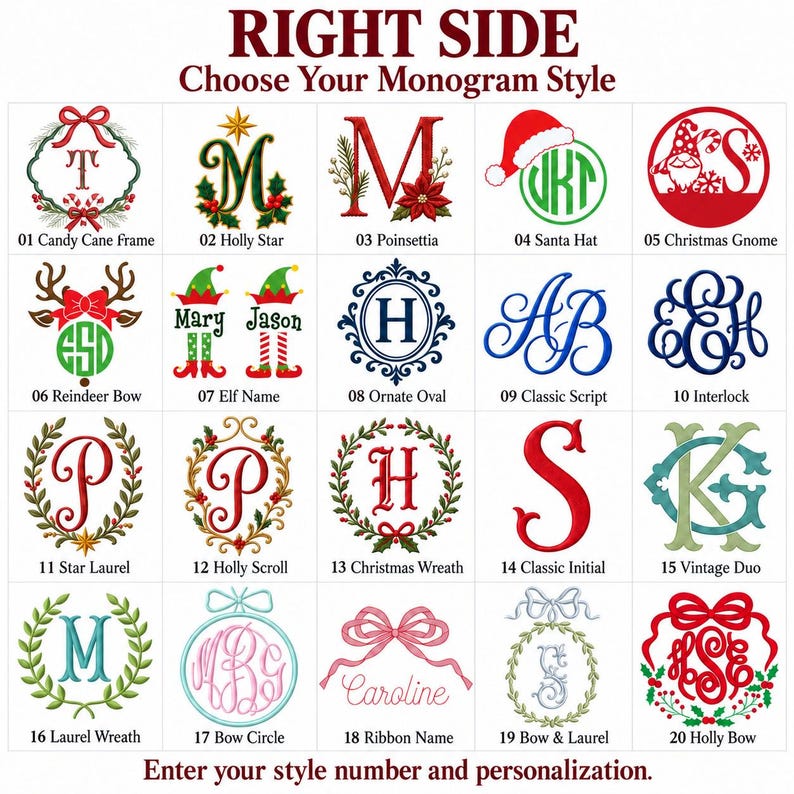 Personalized Christian Christmas Wreath Sash, Religious Wreath Sash With Monogram, Embroidered Front Door Decor