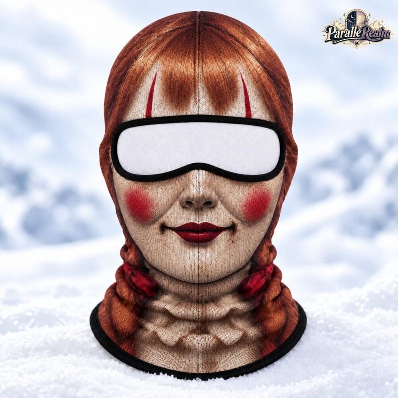 Horror Face Ski Mask, Scary Characters Ski Mask, Halloween Full Face Cover, Creepy Winter Ski Mask, Snowboard Costume Mask