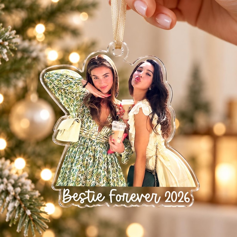 Custom Photo Ornament, Large Family Christmas Ornament 2026, Personalized Picture Acrylic Ornament, Christmas Gifts