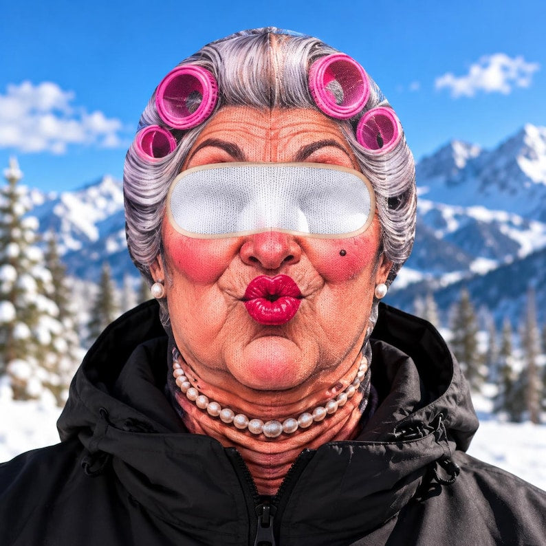 Custom Photo Funny Face Ski Masks, Personalized Balaclava for Ski Lovers, Funny Ski Gift, Novelty Snowboarding Mask, Ski Buddy Gift