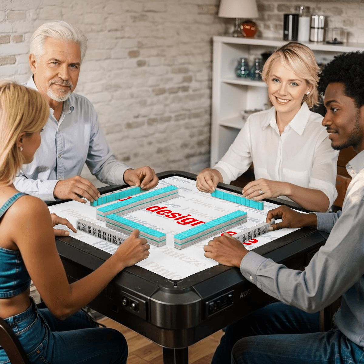 Custom Mahjong Mat, Personalized Mahjong Playing Mat with Your Own Design, Personalized Gift
