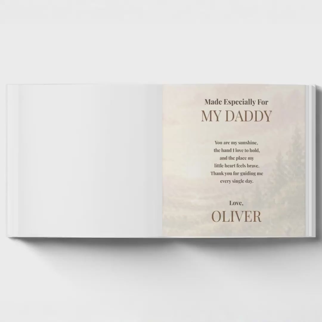 Personalized Father’s Day Book from Child, First Father’s Day Gift, Daddy Storybook