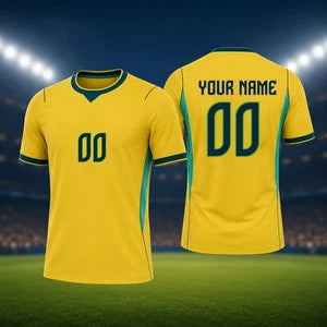 Custom Soccer Jersey Personalized Name Number Logo