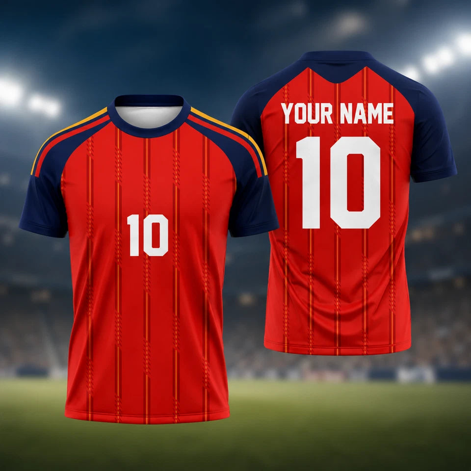 Custom Soccer Jersey Personalized Name Number Logo