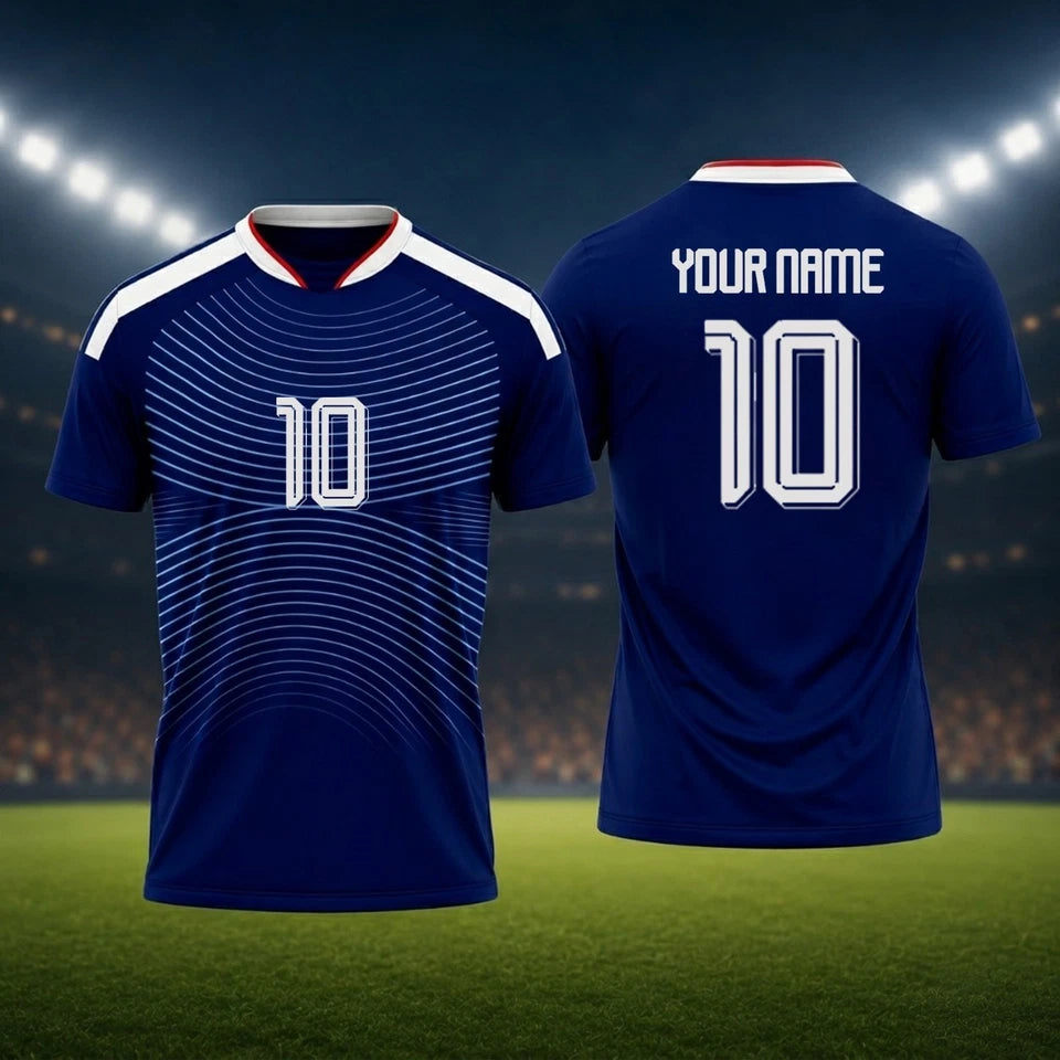Custom Soccer Jersey Personalized Name Number Logo